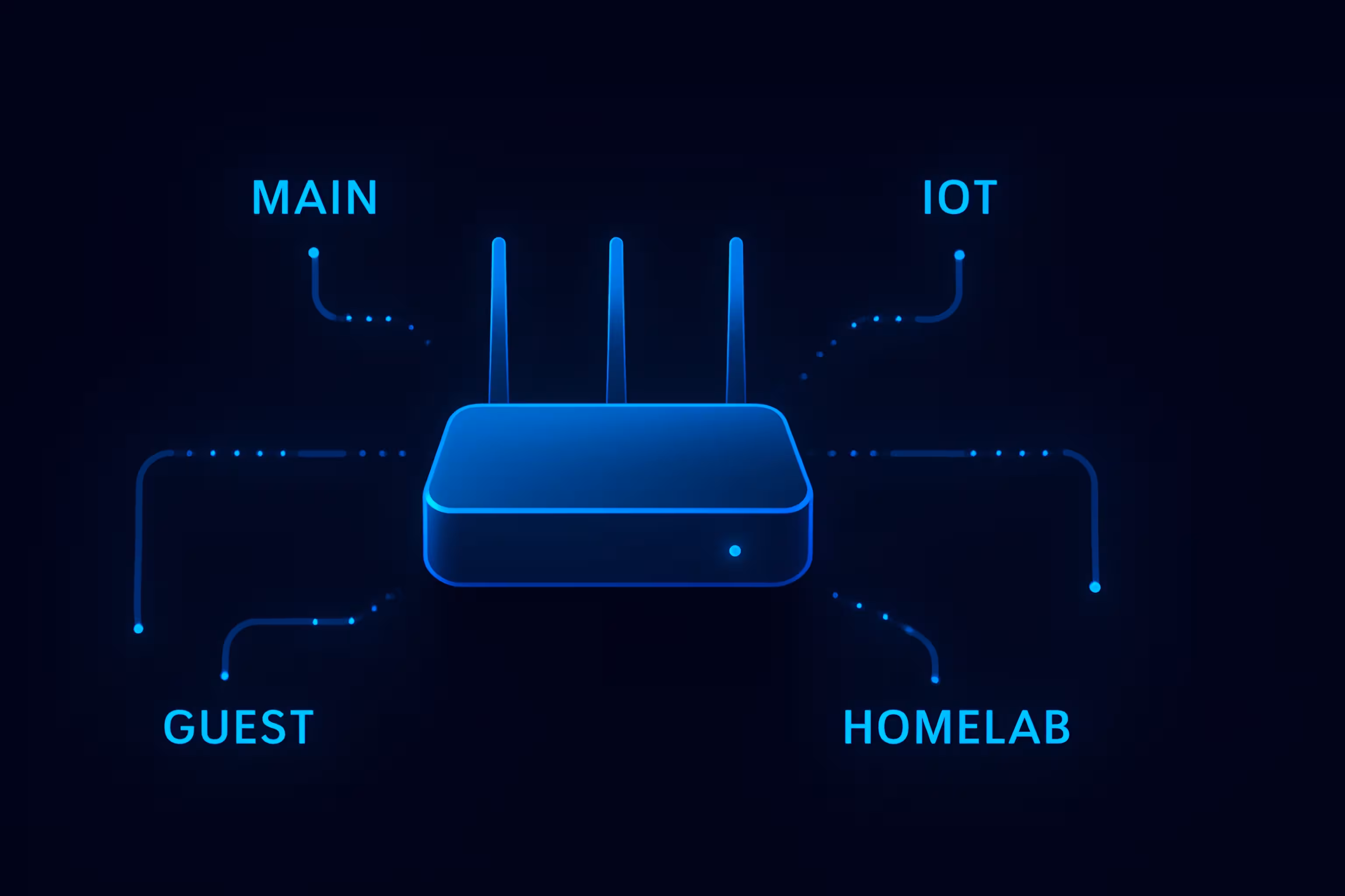 global edge network 3D illustration with glowing nodes